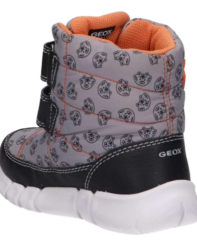 Girl GEOX Boots-Girl Boots B043Pc 0Mnbu B Flexyper Boy B Abx C0036 Grey-Orange