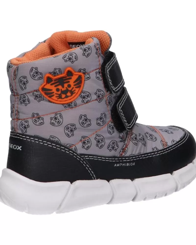Girl GEOX Boots-Girl Boots B043Pc 0Mnbu B Flexyper Boy B Abx C0036 Grey-Orange