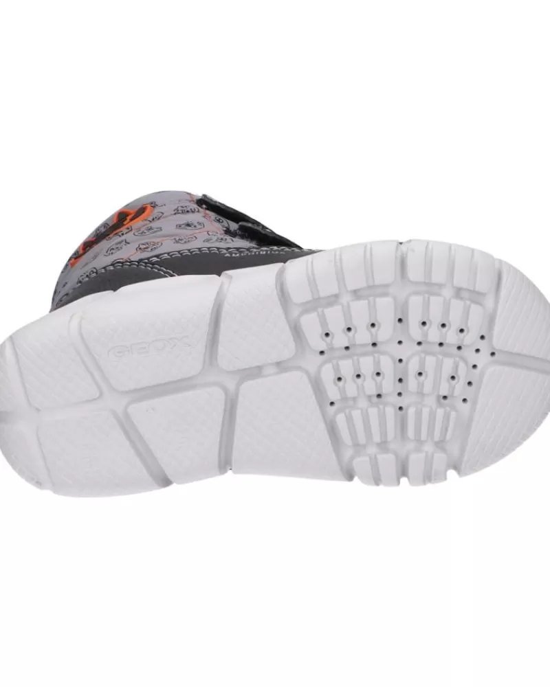 Girl GEOX Boots-Girl Boots B043Pc 0Mnbu B Flexyper Boy B Abx C0036 Grey-Orange