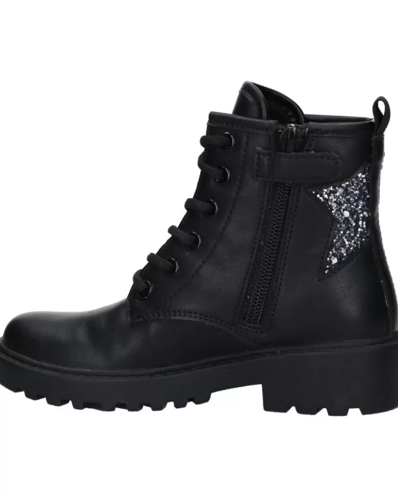 Girl GEOX Mid Boots-Girl Boots J9420G 0Bcew J Casey Girl C9999 Black