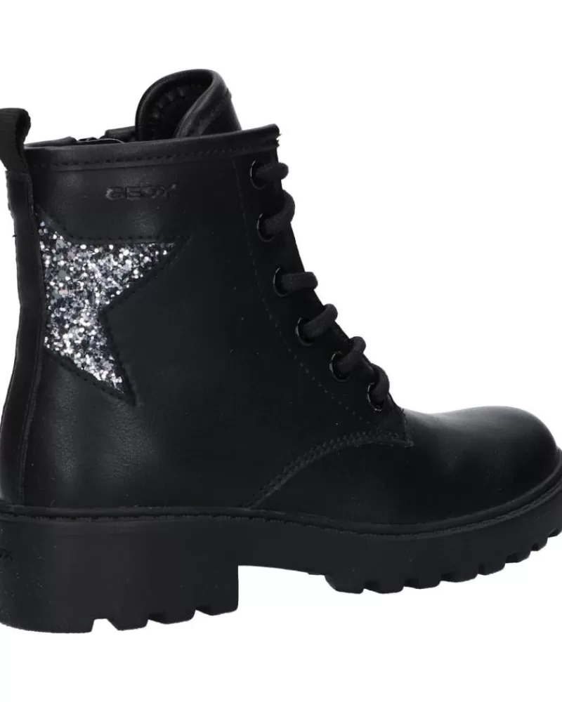 Girl GEOX Mid Boots-Girl Boots J9420G 0Bcew J Casey Girl C9999 Black