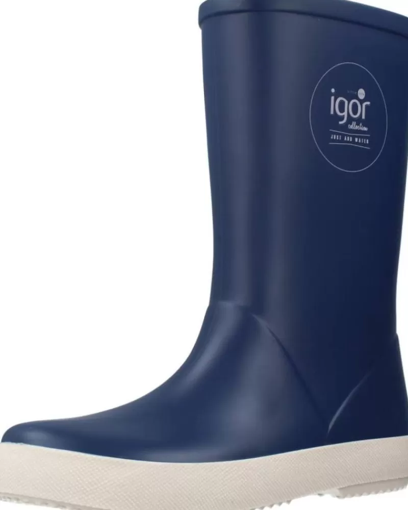 Girl IGOR Wellington Boots-Girl Boots W10107 Azul