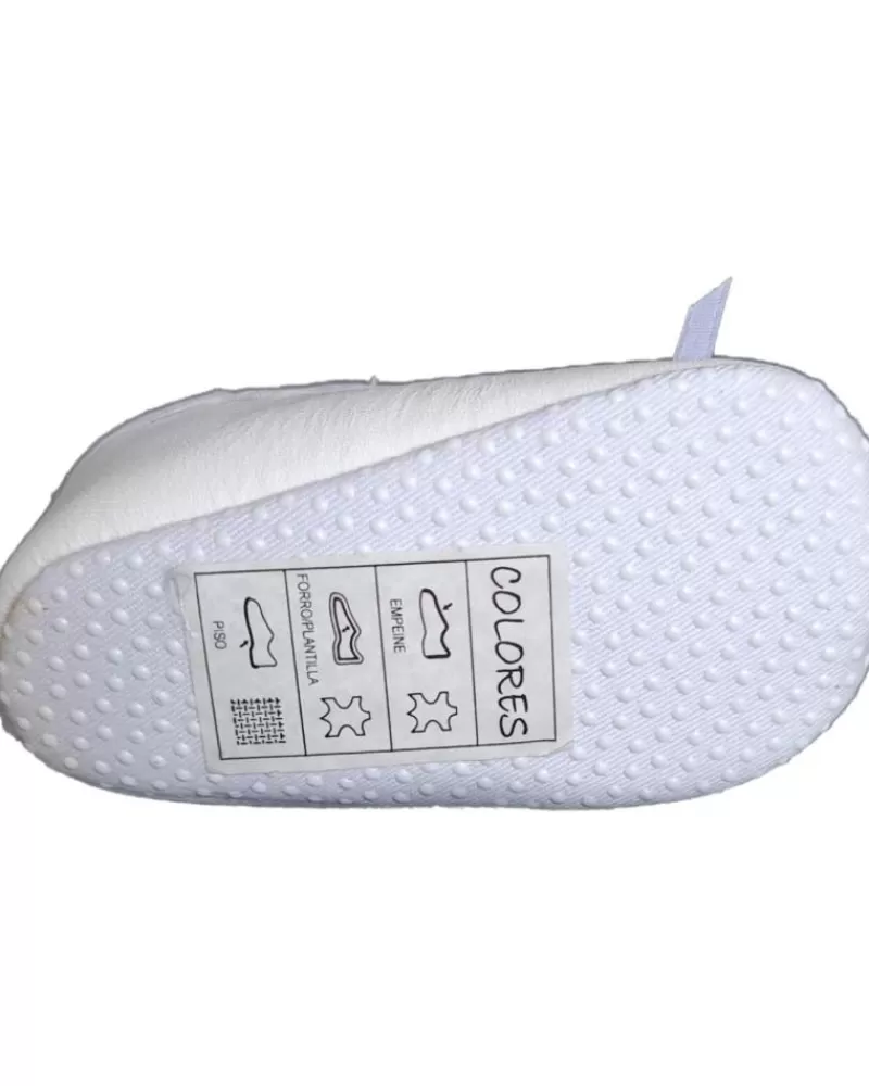 Girl COLORES Flat Shoes-Girl Flat Shoes Bailarinas 128692-B Blanco