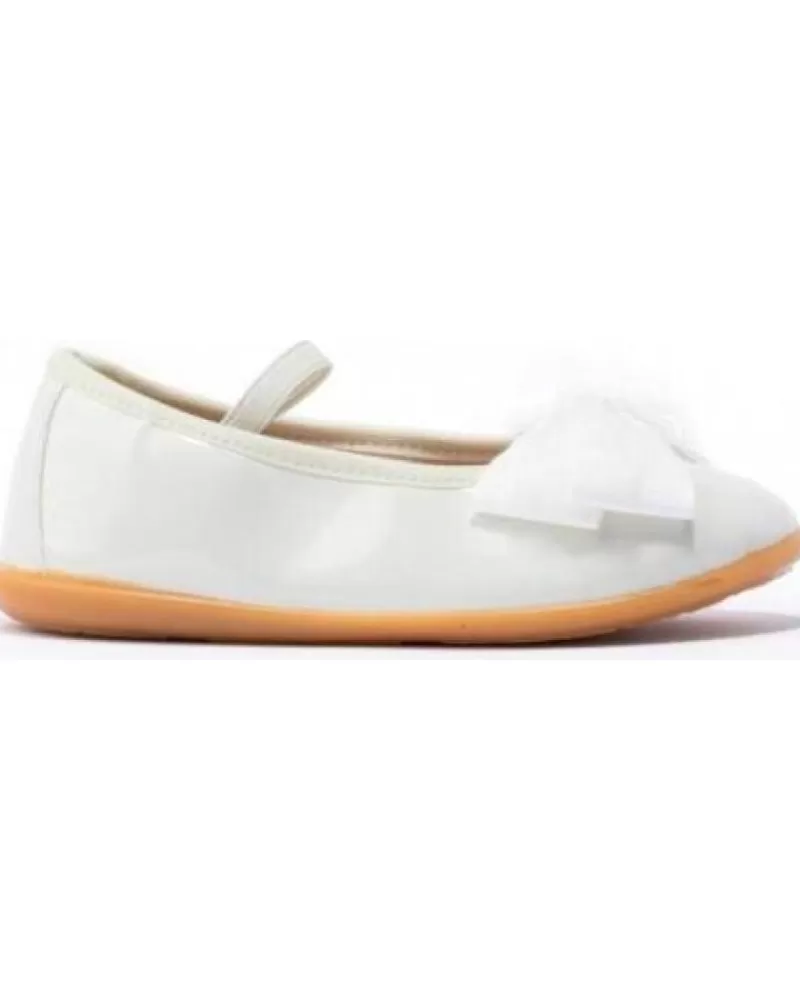 Girl CONGUITOS Flat Shoes-Girl Flat Shoes Bailarinas Charol Nv126507 Beige
