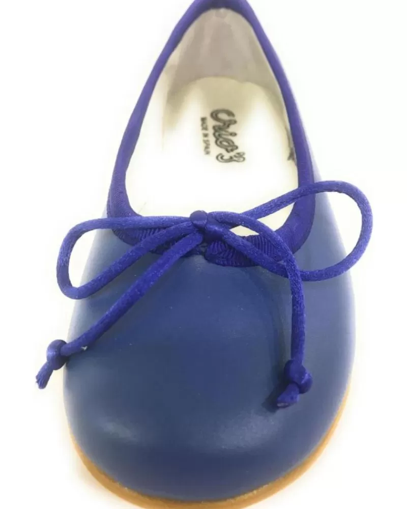 Girl CRIOS Flat Shoes-Girl Flat Shoes 49-166 Bailarina Azul