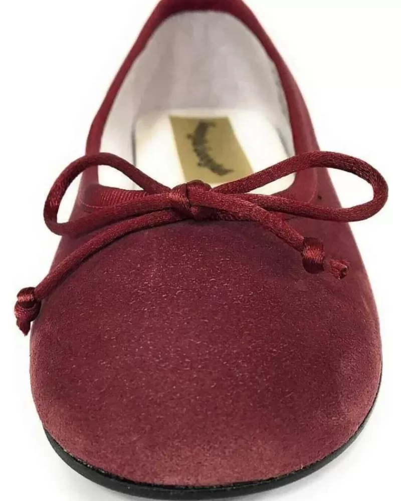 Girl CRIOS Flat Shoes-Girl Flat Shoes 49-166 Bailarina Serraje Rojo