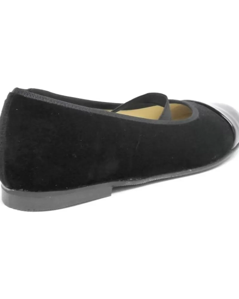 Girl CRIOS Flat Shoes-Girl Flat Shoes Ba-121 Negro