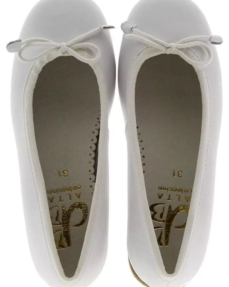 Girl DBEBE Flat Shoes-Girl Flat Shoes Bailarinas 4559 Blanco
