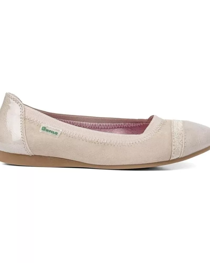 Girl GORILA Flat Shoes-Girl Flat Shoes Bailarina 24246 Beige