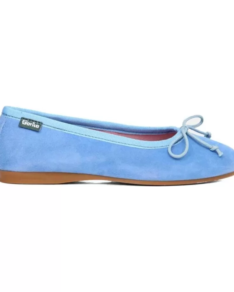 Girl GORILA Flat Shoes-Girl Flat Shoes Bailarinas 24200 Azul