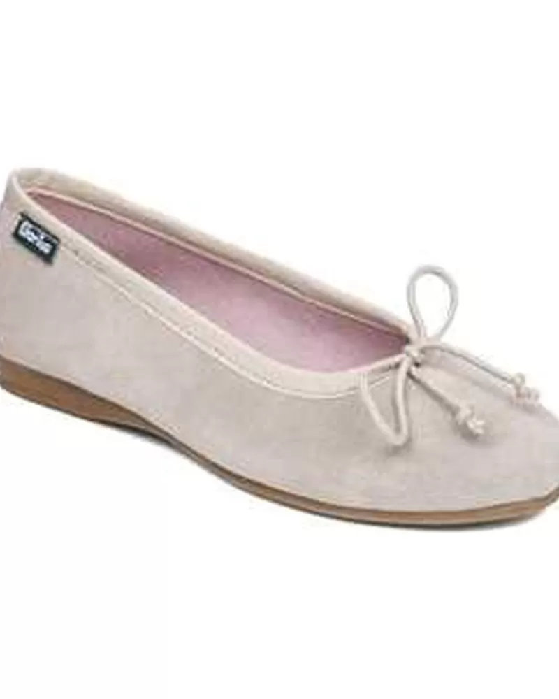 Girl GORILA Flat Shoes-Girl Flat Shoes Bailarinas 24200 Taupe Gris