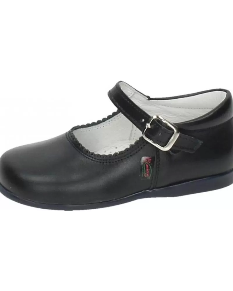 Girl OTRAS MARCAS Flat Shoes-Girl Flat Shoes Bambinelli 457 Merceditas Piel Con Hebilla Azul