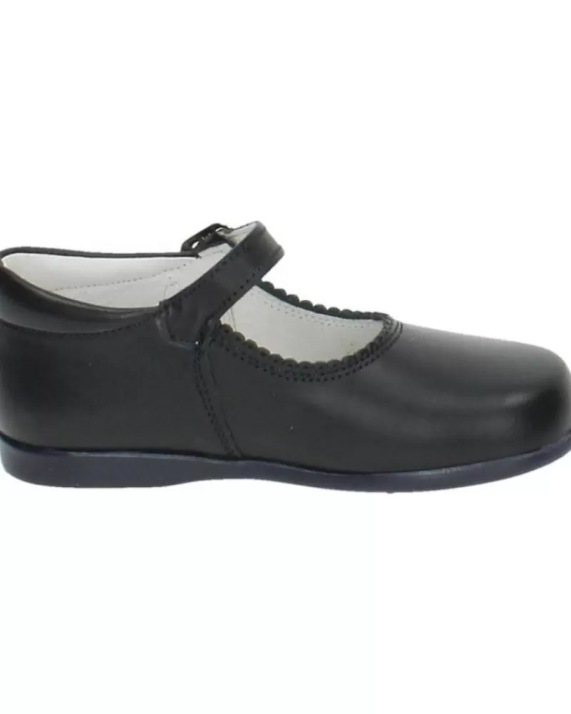 Girl OTRAS MARCAS Flat Shoes-Girl Flat Shoes Bambinelli 457 Merceditas Piel Con Hebilla Azul