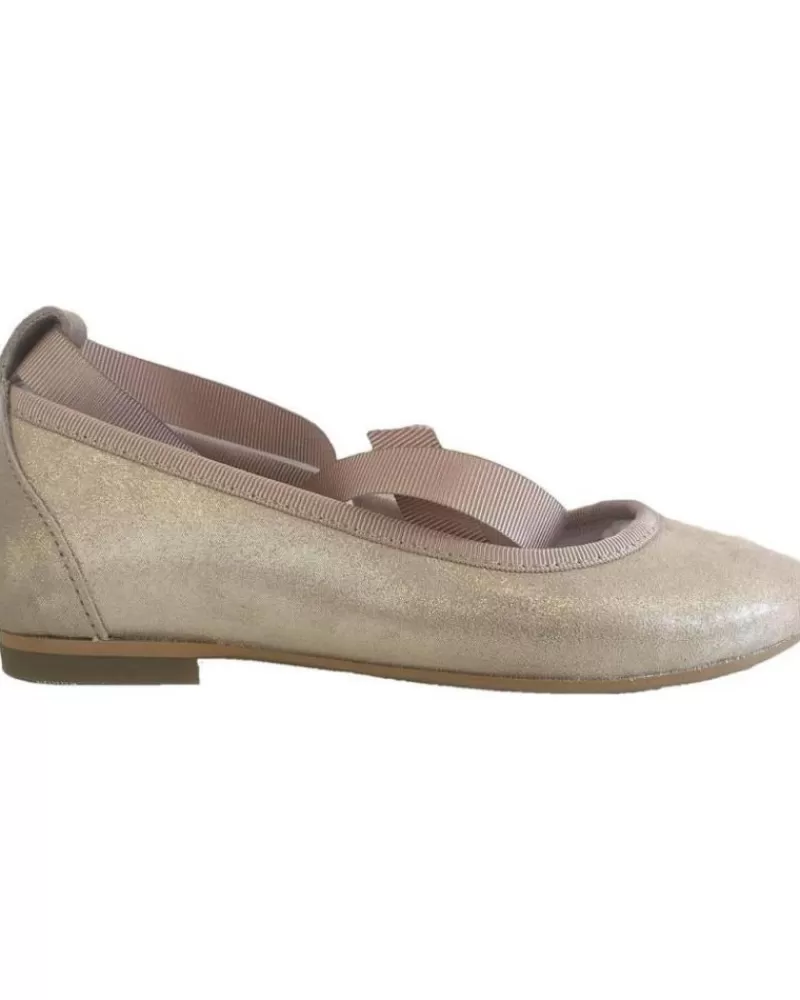 Girl OTRAS MARCAS Flat Shoes-Girl Flat Shoes El-132 Gold