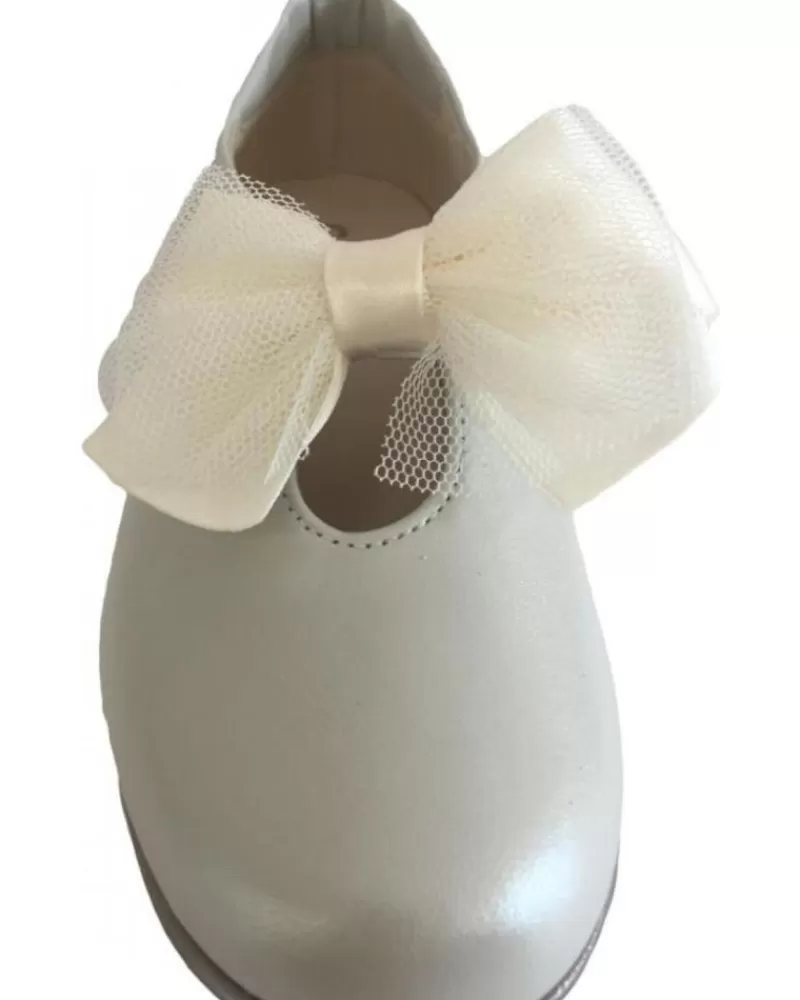 Girl OTRAS MARCAS Flat Shoes-Girl Flat Shoes V-166-1 Comunion Beige