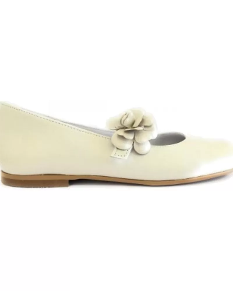 Girl OTRAS MARCAS Flat Shoes-Girl Flat Shoes V-166-2 Comunion Flor Beige