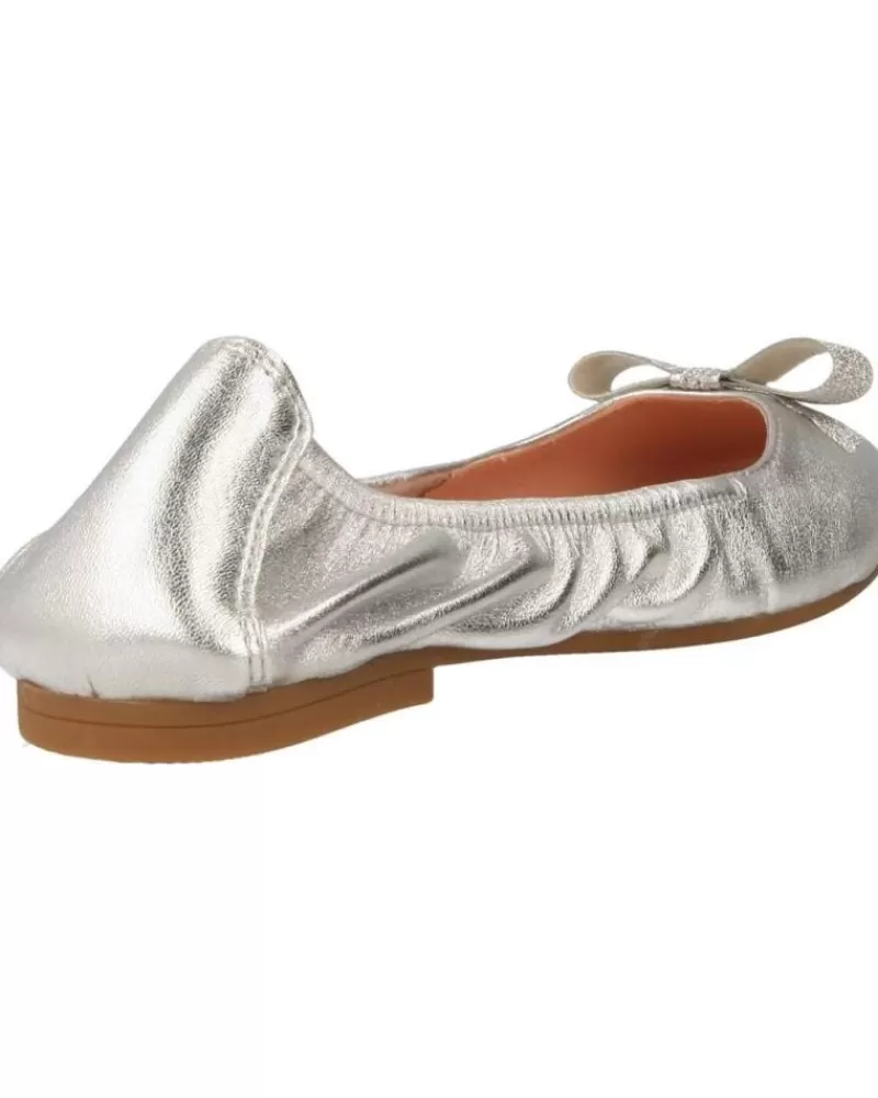 Girl UNISA Flat Shoes-Girl Flat Shoes Dugos-Lmt Metalico