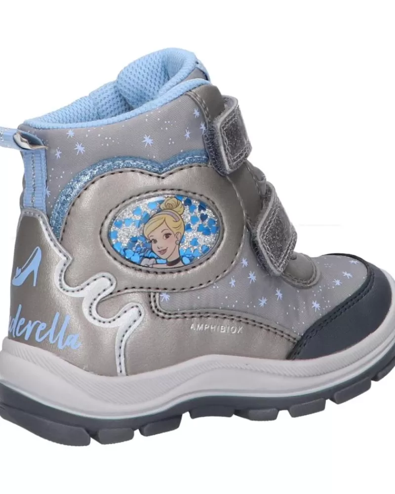 Girl GEOX Mid Boots-Girl B163Wb 054Fu B Flanfil Girl B Abx C1009 Dk Silver