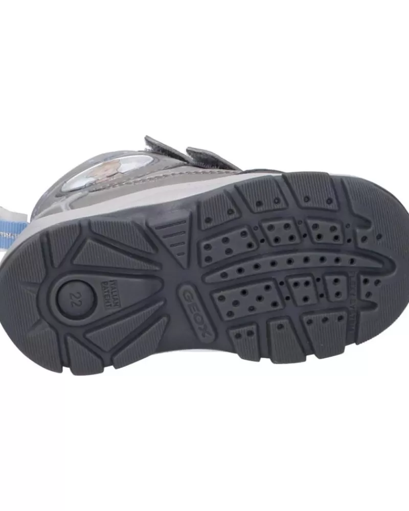 Girl GEOX Mid Boots-Girl B163Wb 054Fu B Flanfil Girl B Abx C1009 Dk Silver