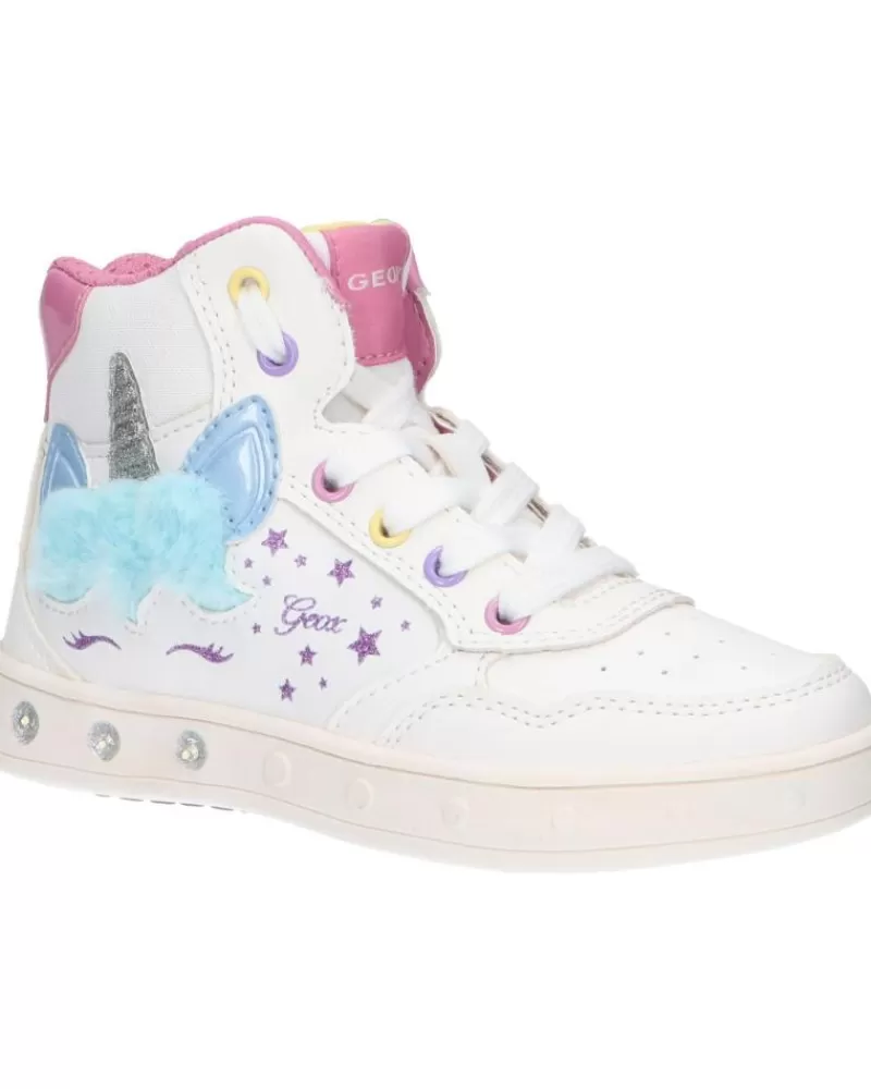 Girl GEOX Sports Shoes-Girl J368Wc 054As J Skylin C0653 White-Multicolor