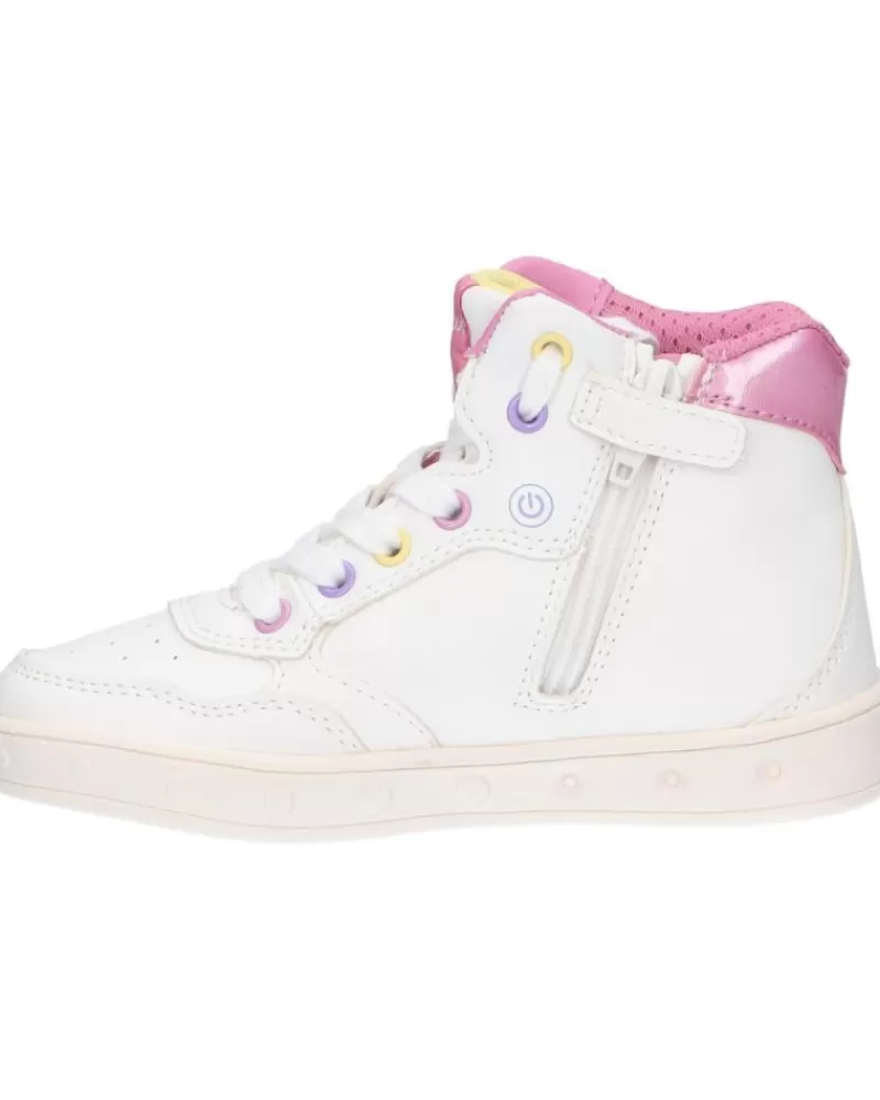 Girl GEOX Sports Shoes-Girl J368Wc 054As J Skylin C0653 White-Multicolor