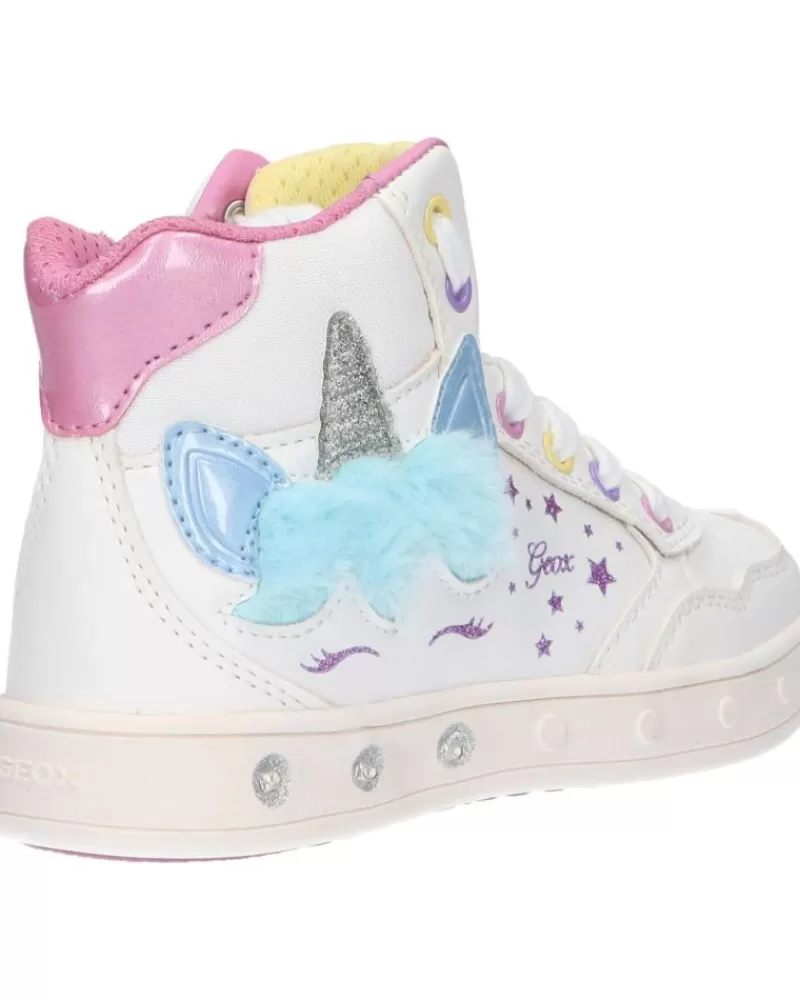 Girl GEOX Sports Shoes-Girl J368Wc 054As J Skylin C0653 White-Multicolor