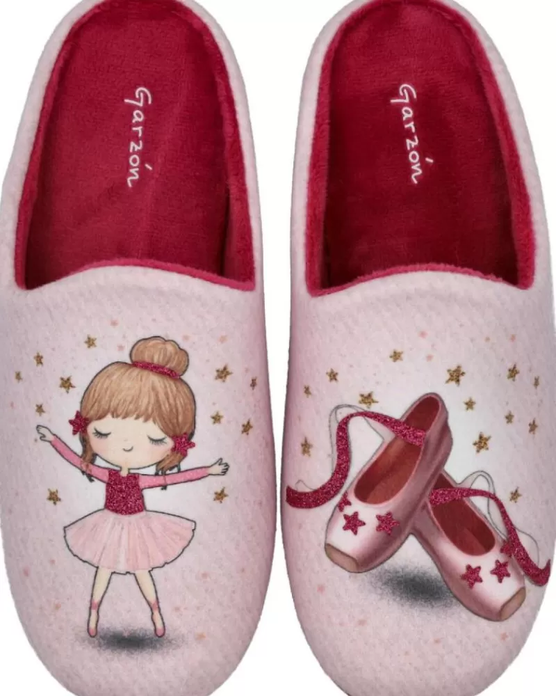 Girl GARZON House Slipers-Girl House Slipers N4746-246 Zapatillas De Casa Nin Rosa