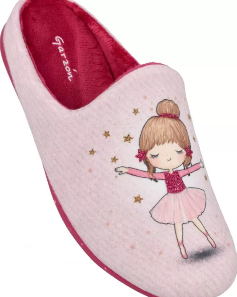 Girl GARZON House Slipers-Girl House Slipers N4746-246 Zapatillas De Casa Nin Rosa