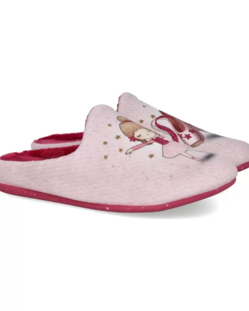 Girl GARZON House Slipers-Girl House Slipers N4746-246 Zapatillas De Casa Nin Rosa