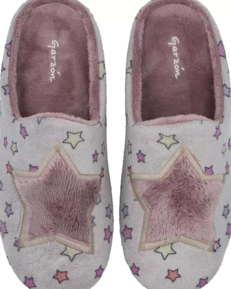 Girl GARZON House Slipers-Girl House Slipers N4749-247 Zapatillas De Casa Nin Gris