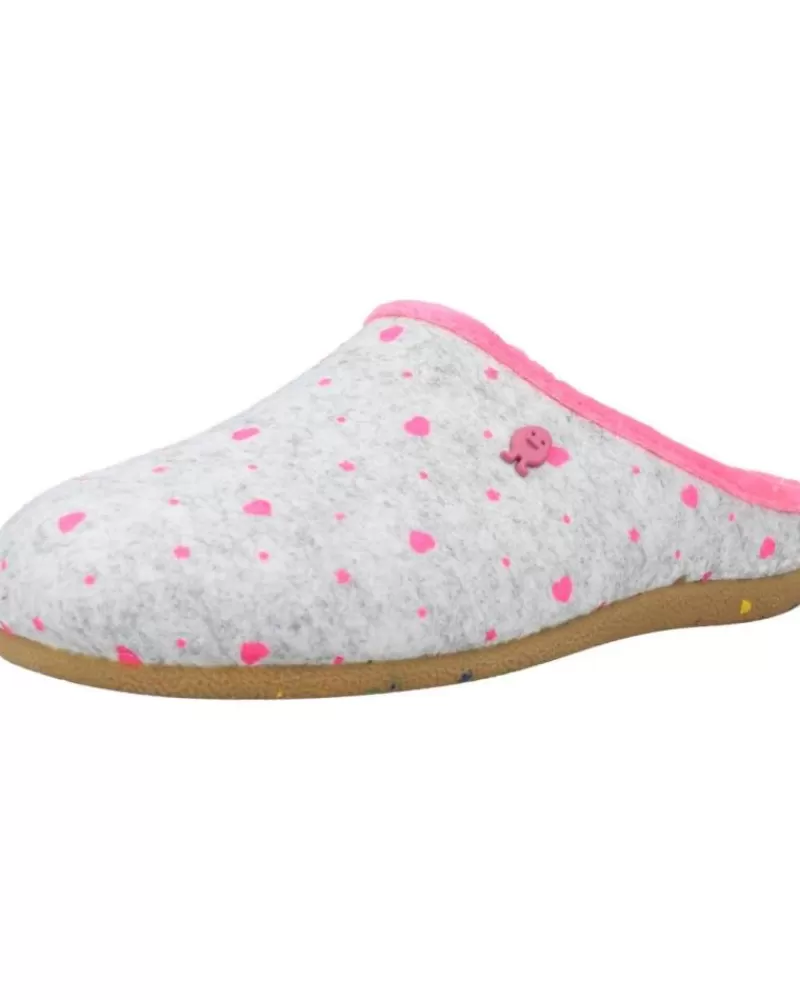 Girl HOT POTATOES House Slipers-Girl House Slipers Hogar Ludbreg Gris
