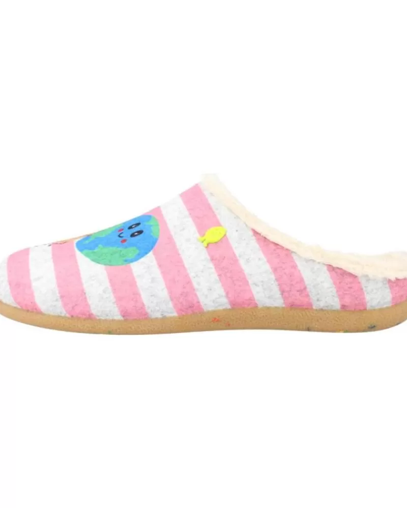 Girl HOT POTATOES House Slipers-Girl House Slipers Keadew Gris