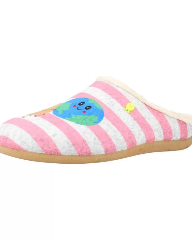 Girl HOT POTATOES House Slipers-Girl House Slipers Keadew Gris