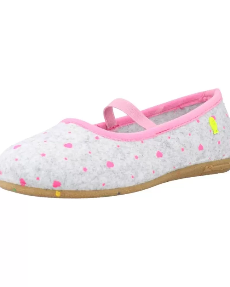 Girl HOT POTATOES House Slipers-Girl House Slipers Shotton Gris