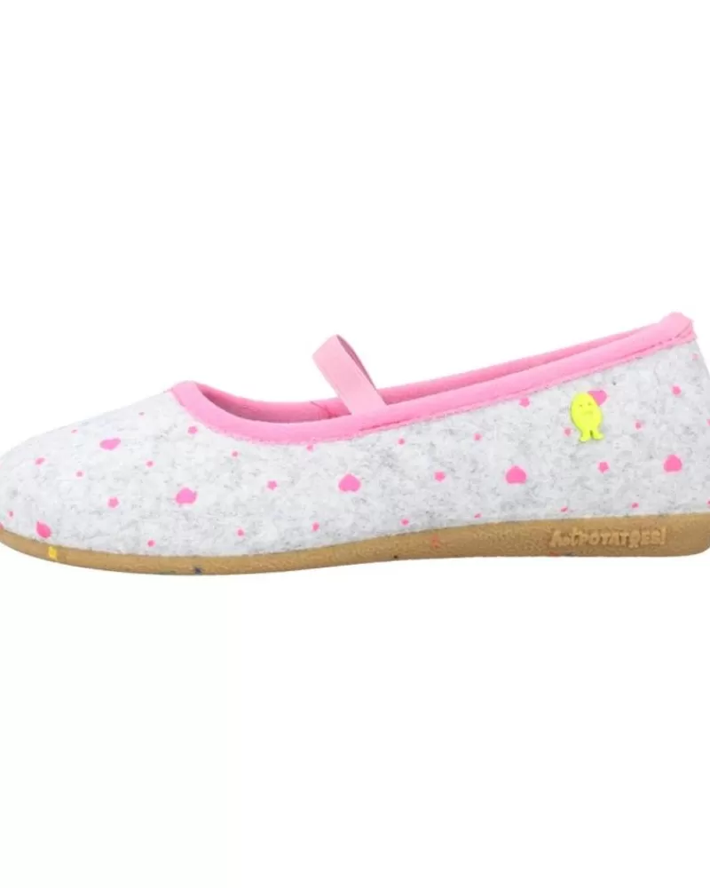 Girl HOT POTATOES House Slipers-Girl House Slipers Shotton Gris