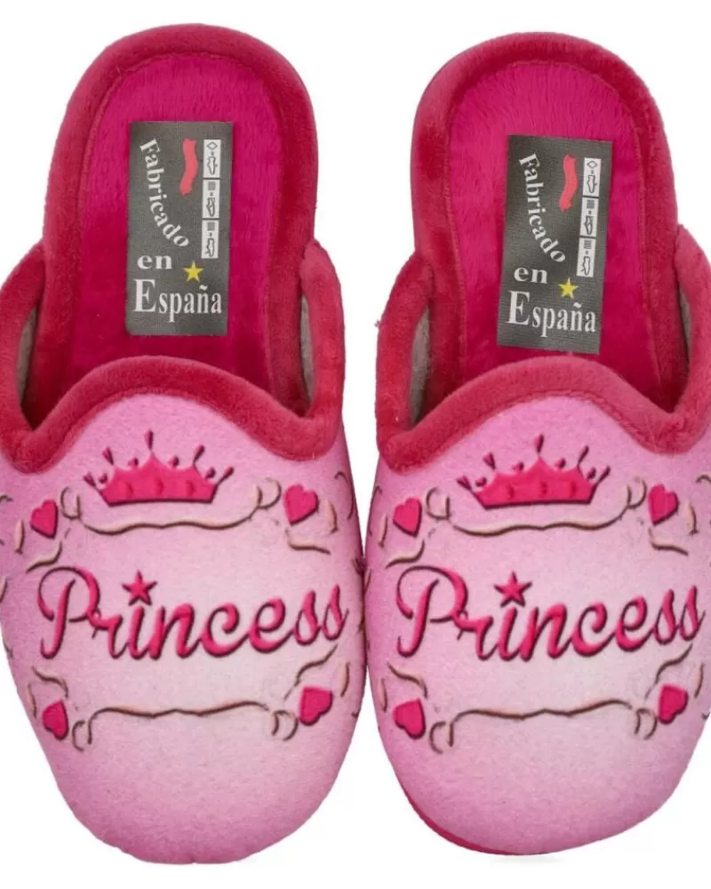 Girl L&R SHOES House Slipers-Girl House Slipers L&R Shoes Lr Shoes 220-28 Zapatillas De Casa Nin Fuxia
