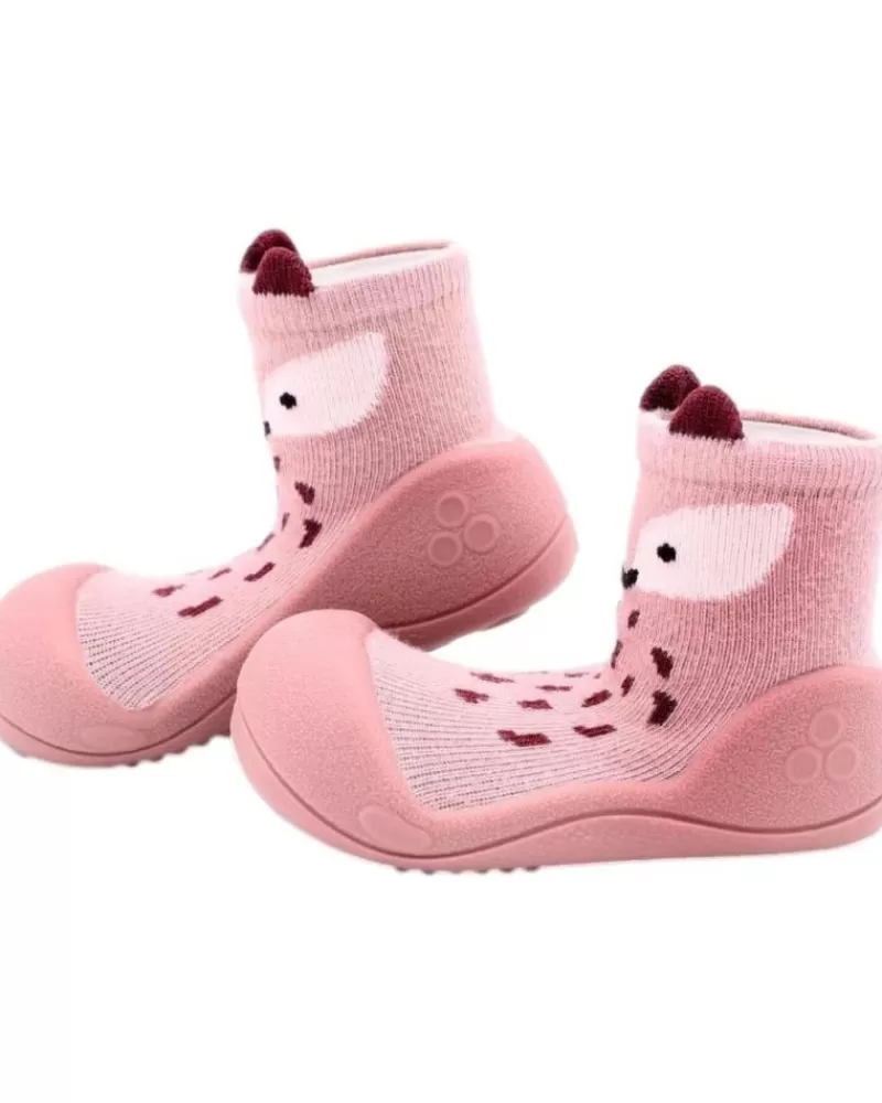Girl ATTIPAS House Slipers-Girl Infant Primer Zapato Nia Endangered Fox Pink Rosa