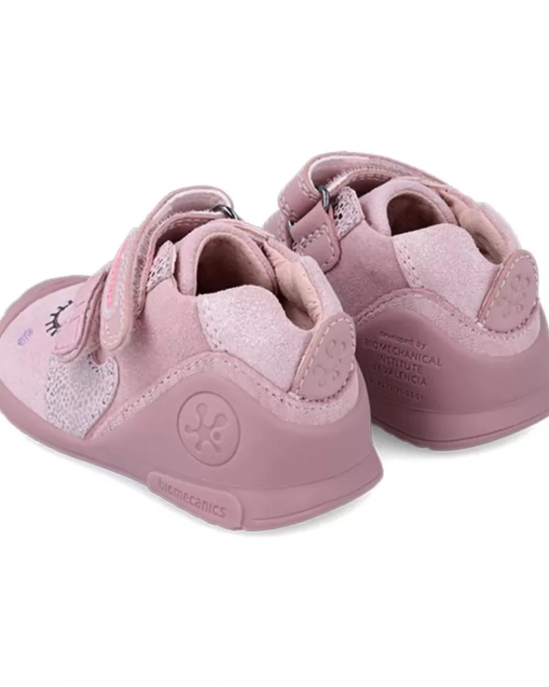 Girl OTRAS MARCAS Infant-Girl Infant Botitas Con Doble Velcro Primeros Pasos Kiss Serraje Laminad