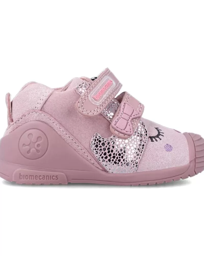 Girl OTRAS MARCAS Infant-Girl Infant Botitas Con Doble Velcro Primeros Pasos Kiss Serraje Laminad