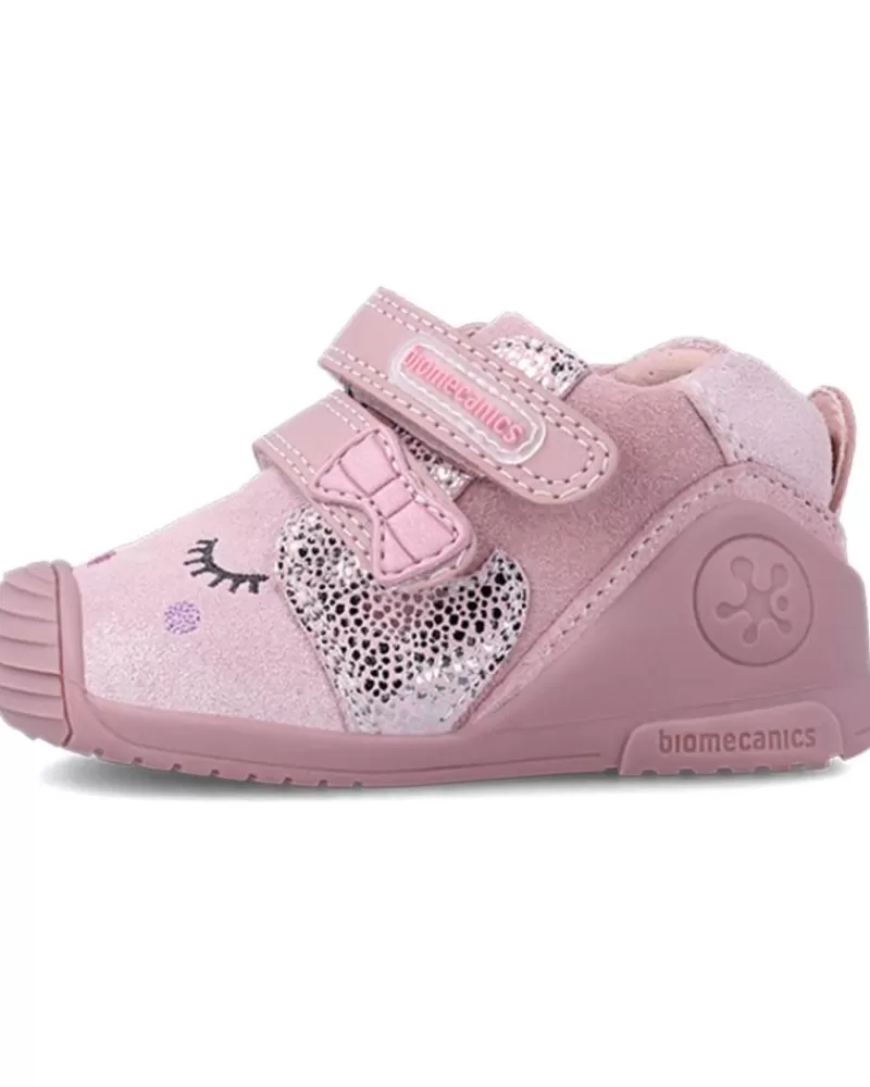 Girl OTRAS MARCAS Infant-Girl Infant Botitas Con Doble Velcro Primeros Pasos Kiss Serraje Laminad