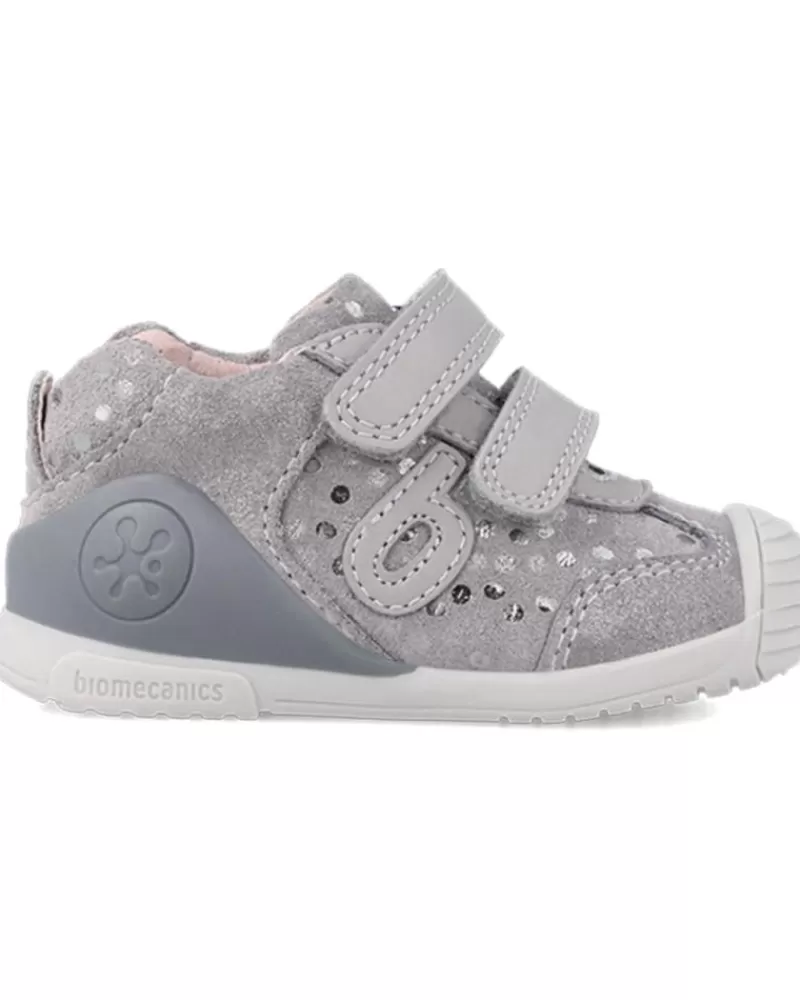 Girl OTRAS MARCAS Infant-Girl Infant Deportivo Con Doble Velcro Primeros Pasos Grigio Sauvage