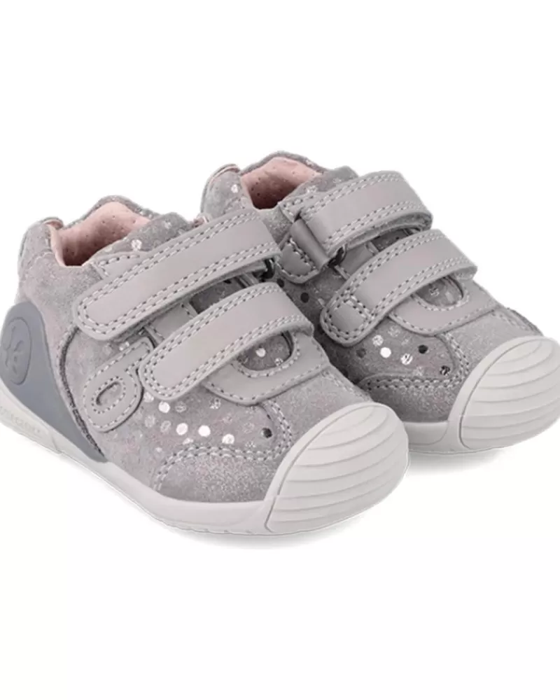 Girl OTRAS MARCAS Infant-Girl Infant Deportivo Con Doble Velcro Primeros Pasos Grigio Sauvage