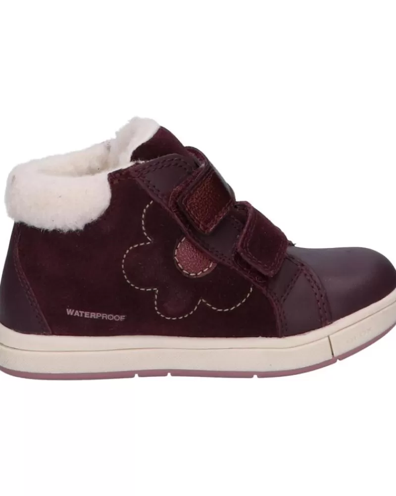 Girl GEOX Mid Boots-Girl Mid Boots B264Za 02243 B Trottola Girl Wpf C7357 Dk Burgundy
