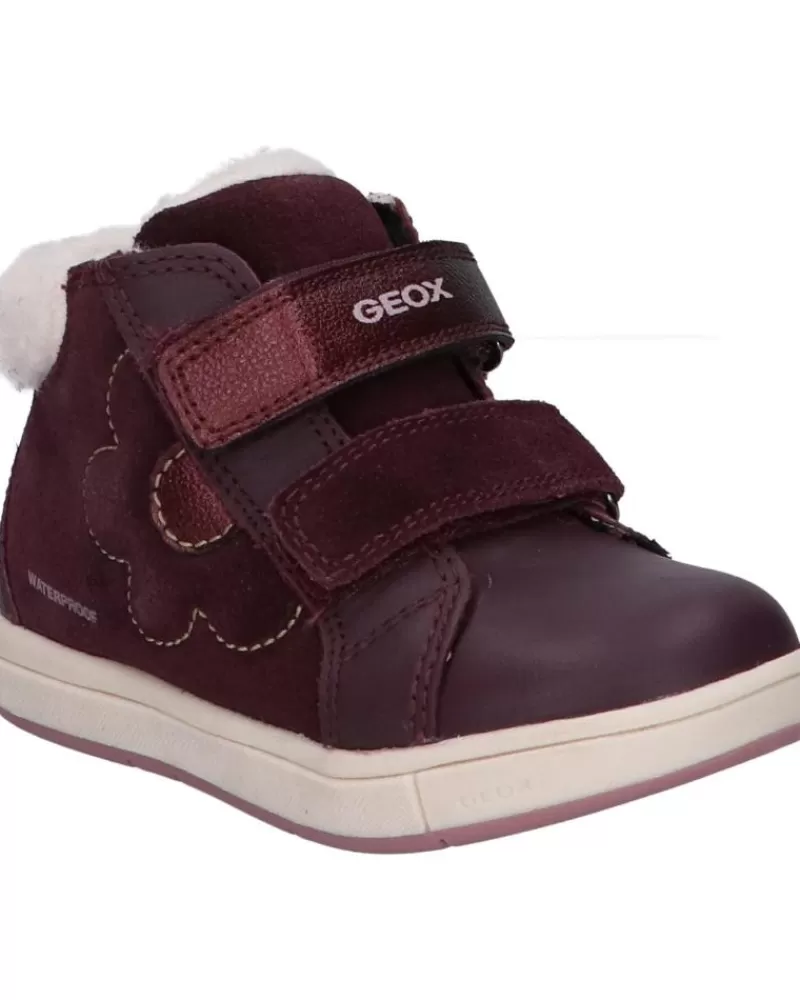 Girl GEOX Mid Boots-Girl Mid Boots B264Za 02243 B Trottola Girl Wpf C7357 Dk Burgundy