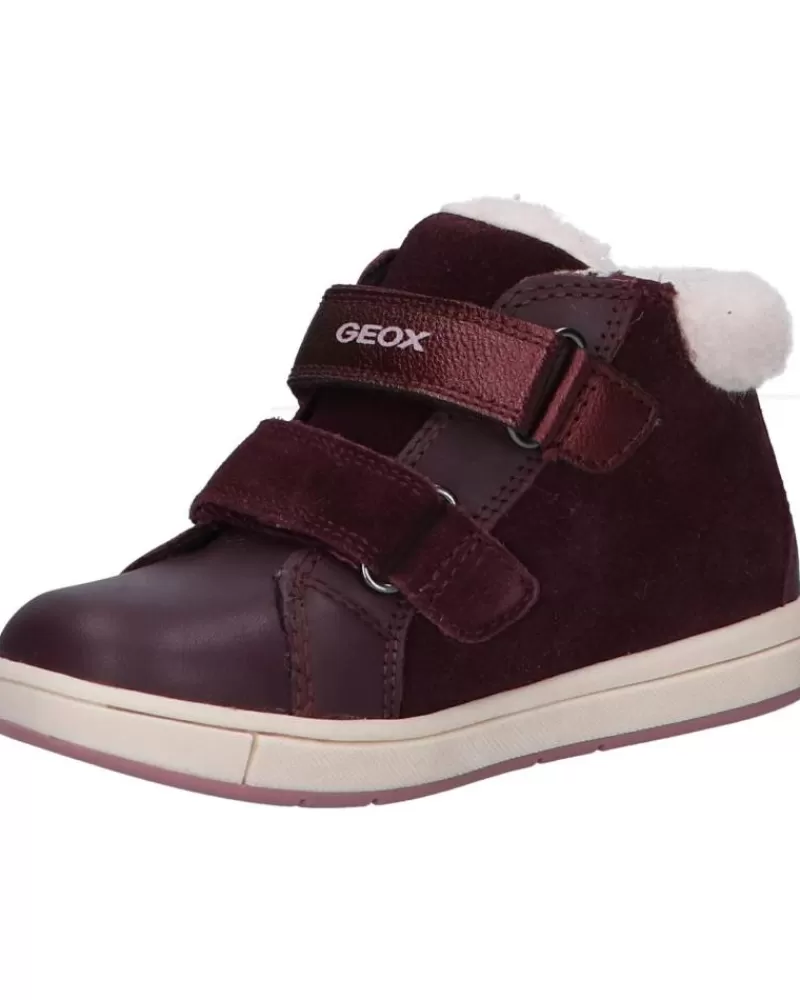 Girl GEOX Mid Boots-Girl Mid Boots B264Za 02243 B Trottola Girl Wpf C7357 Dk Burgundy