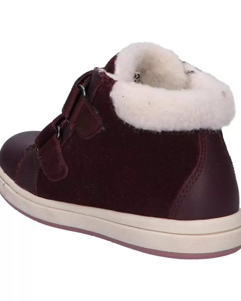 Girl GEOX Mid Boots-Girl Mid Boots B264Za 02243 B Trottola Girl Wpf C7357 Dk Burgundy