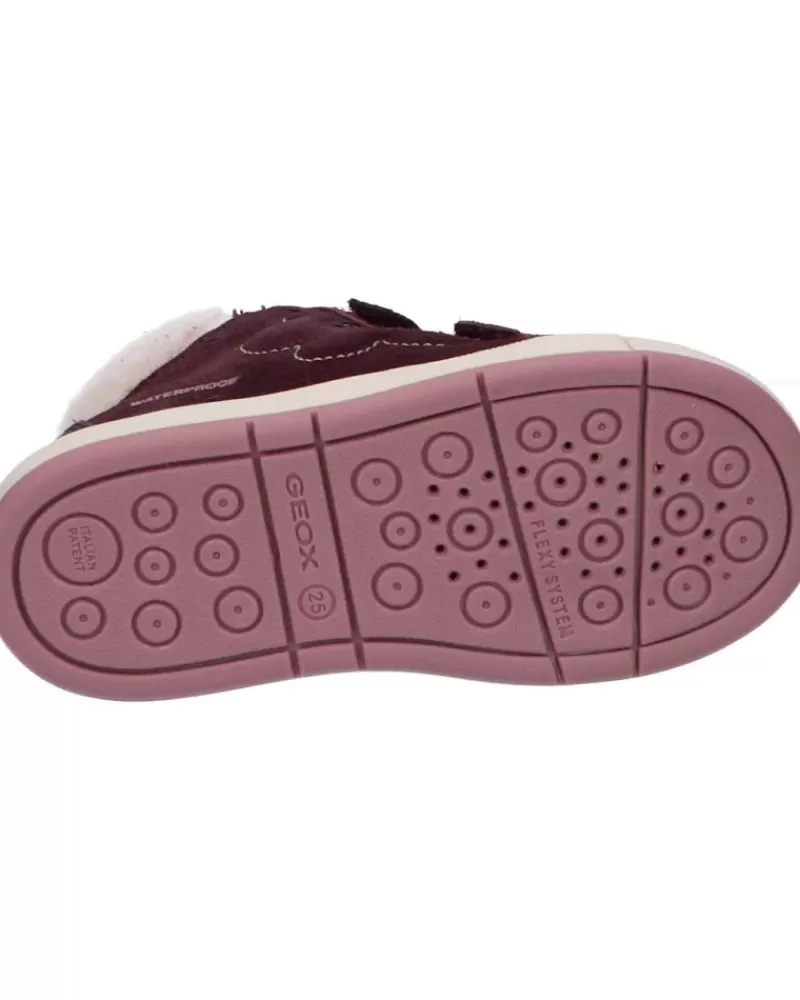 Girl GEOX Mid Boots-Girl Mid Boots B264Za 02243 B Trottola Girl Wpf C7357 Dk Burgundy