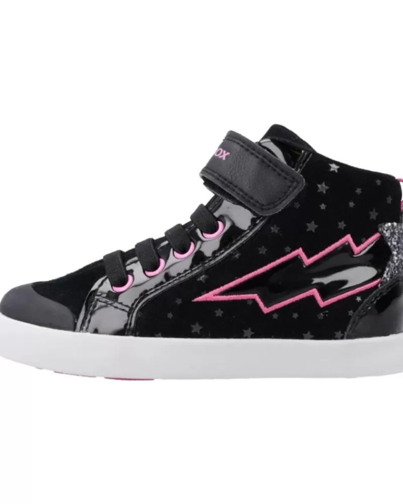 Girl GEOX Sports Shoes-Girl Mid Boots B Kilwi Girl Negro