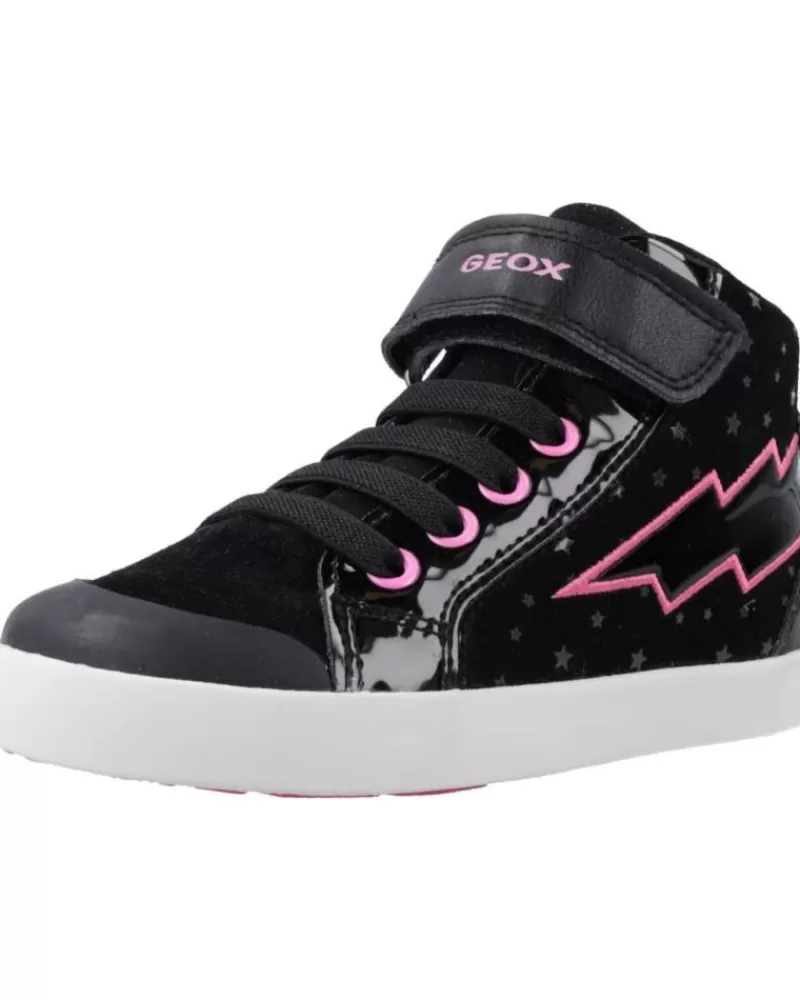 Girl GEOX Sports Shoes-Girl Mid Boots B Kilwi Girl Negro