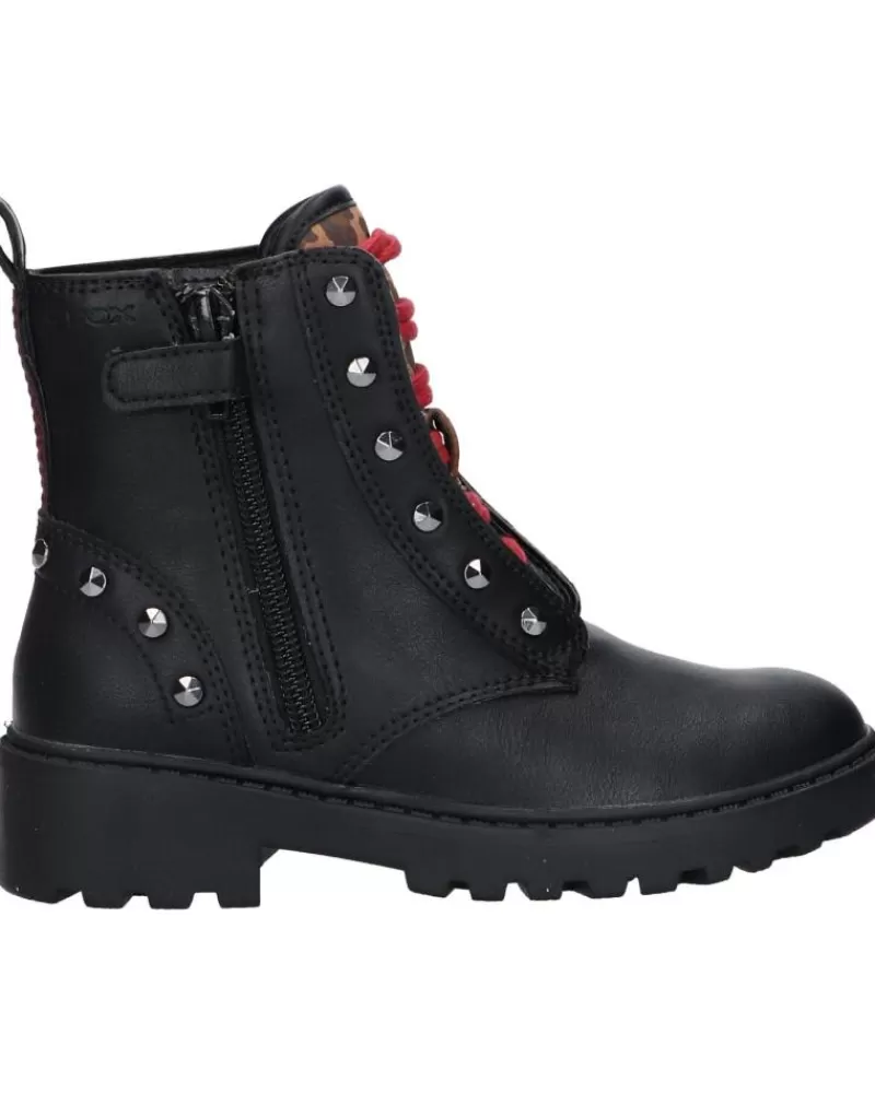 Girl GEOX Mid Boots-Girl Mid Boots J1620B 000Bc J Casey C9Bt6 Black-Whisky